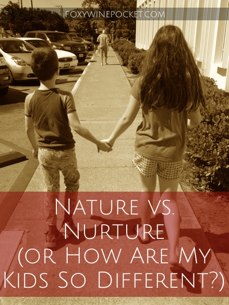 Nature vs. Nurture (or How Are My Kids So Different?) #parenting #siblings #humor