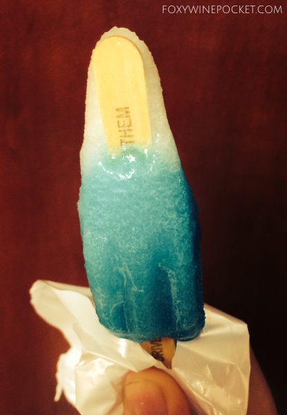 Virgin Mary popcicle...or a stick with Benjamin Franklin hair and a blue coat.